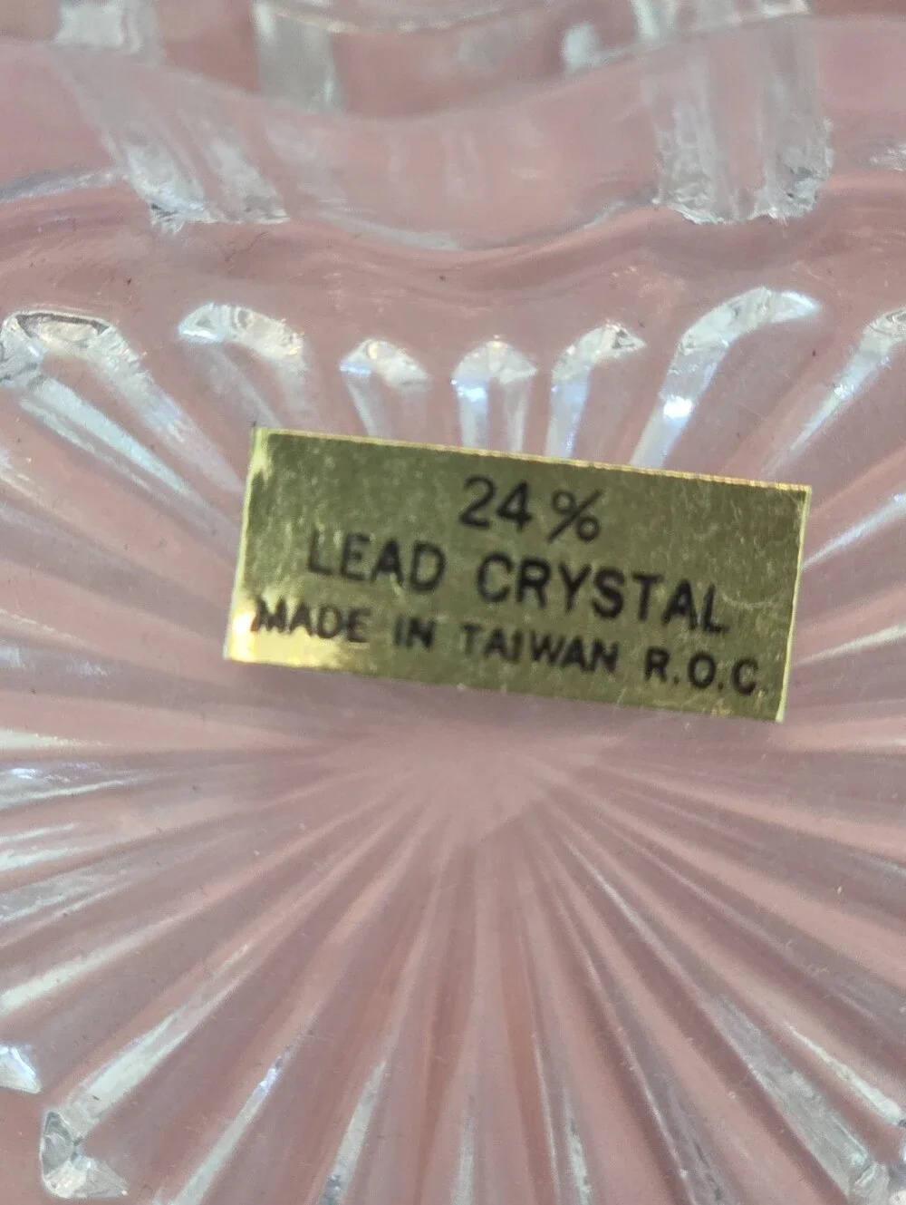 Vintage 1988 Crystal Heart Trinket Box Filigree Rose Pewter Lid
